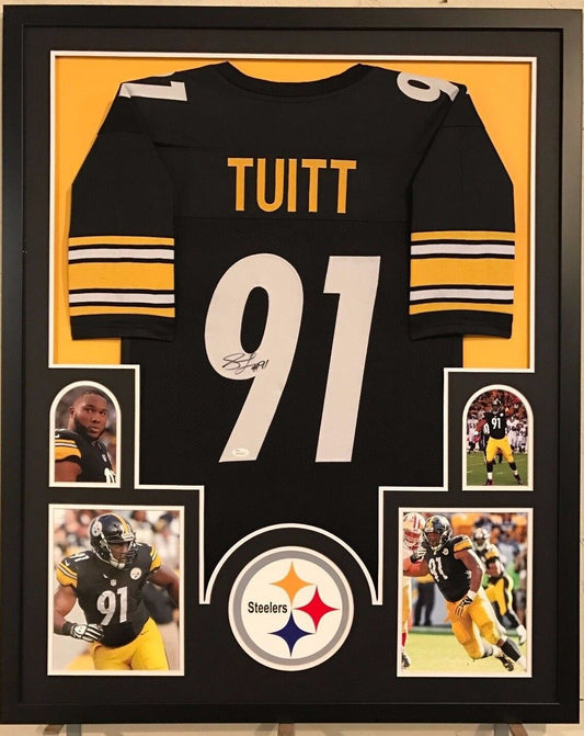 MVP Authentics Framed Stephon Tuitt Autographed Signed Pittsburgh Steelers Jersey Jsa Coa 360 sports jersey framing , jersey framing