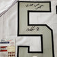 MVP Authentics Las Vegas Raiders Malcolm Koonce Autographed Inscribed Jersey Jsa Coa 112.50 sports jersey framing , jersey framing