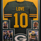 Framed Green Bay Packers Jordan Love Autographed Signed Jersey Beckett Holo