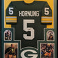 Framed Paul Hornung Autographed Signed Greenbay Packers Jersey Jsa Coa