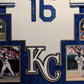 Suede Framed Kansas City Royals Bo Jackson Autographed Signed Jersey Beckett Coa