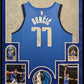 Framed In Suede Dallas Mavericks Luka Dončić Autographed Jersey Jsa Coa