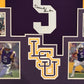 Framed Derrius Guice Autographed Signed Lsu Tigers Jersey Jsa Coa