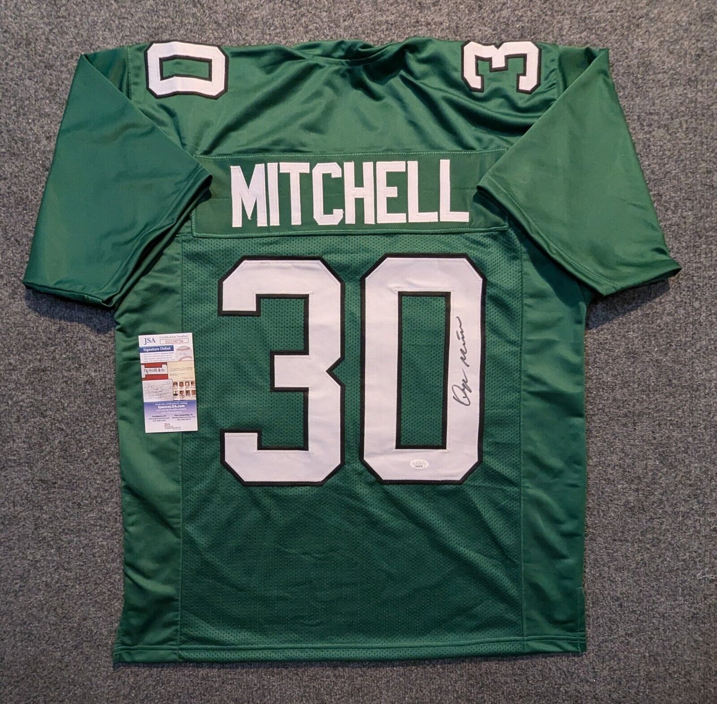 Philadelphia Eagles Quinyon Mitchell Autographed Signed Jersey Jsa Coa