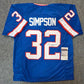 MVP Authentics Buffalo Bills Oj Simpson Autographed Signed Jersey Jsa Coa 180 sports jersey framing , jersey framing