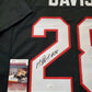 MVP Authentics South Carolina Gamecocks Mike Davis Autographed Signed Jersey Jsa Coa 98.10 sports jersey framing , jersey framing