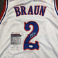 Kansas Jayhawks Christian Braun Autographed Signed Custom Jersey Jsa Coa