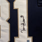 Framed Notre Dame Fighting Irish Tim Brown Autographed Jersey Beckett Coa