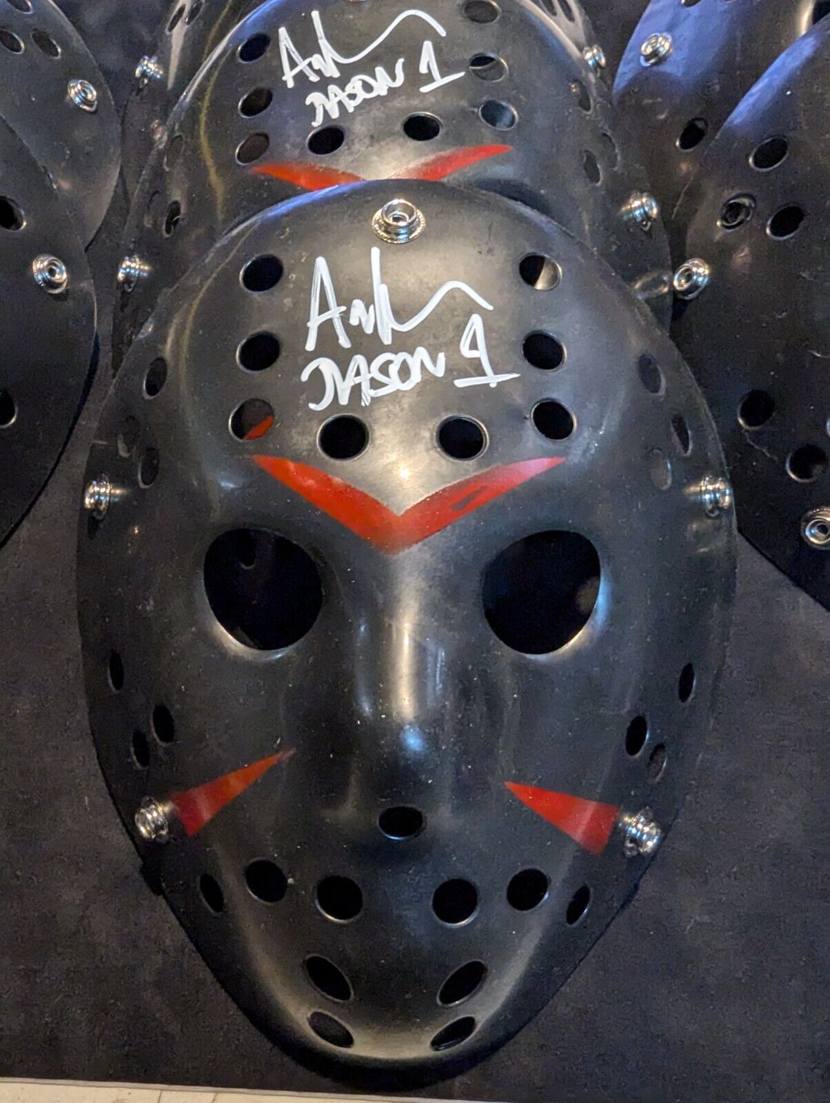 Ari Lehman Signed Inscribed Jason Voorhees Friday The 13Th Mask Jsa Coa