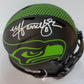 MVP Authentics Seattle Seahawks Matt Hasselbeck Signed Eclipse Mini Helmet Jsa Coa 126 sports jersey framing , jersey framing