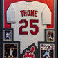 Framed Cleveland Indians Jim Thome Autographed Signed Jersey Jsa Coa