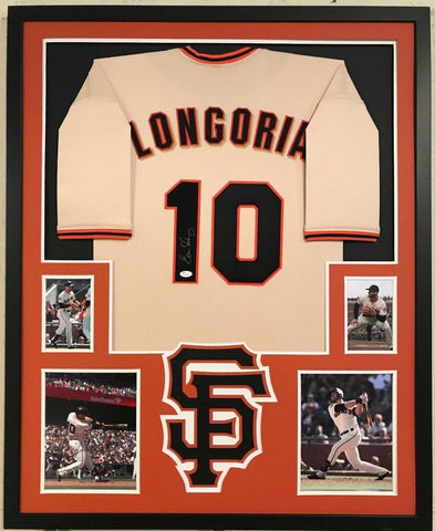 Evan Longoria San Francisco GiantsAutographed Orange Custom Jersey JSA