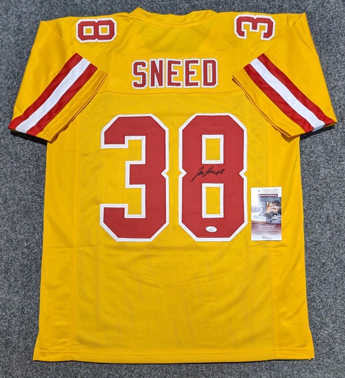 MVP Authentics Kansas City Chiefs L'jarius Sneed Autographed Signed Jersey Jsa Coa 135 sports jersey framing , jersey framing