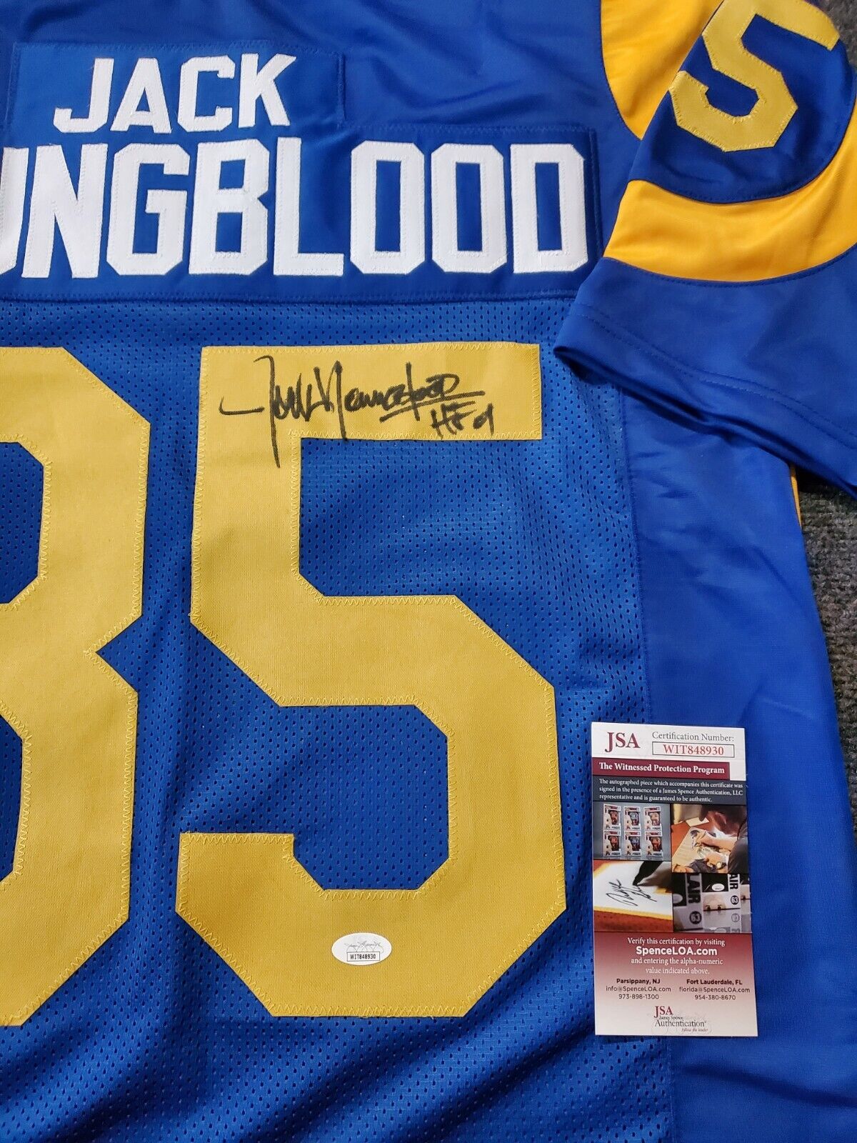 Los Angeles Rams Jack Youngblood Autographed Signed Inscribed Jersey J –  MVP Authentics