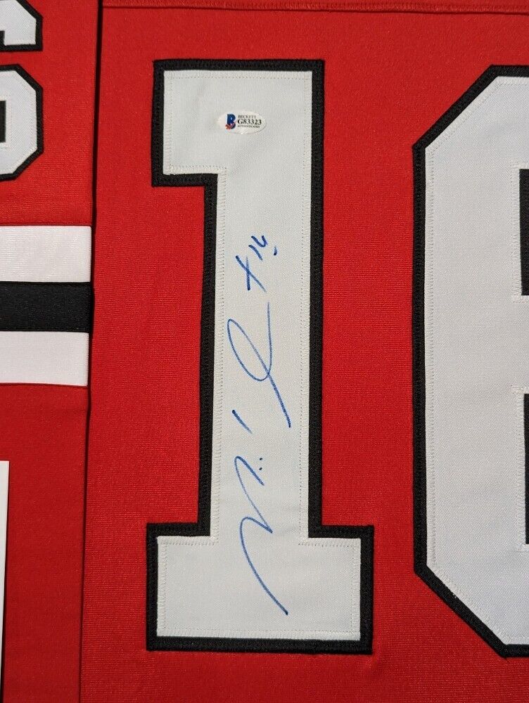 MVP Authentics Framed Chicago Blackhawks Michel Goulet Autographed Signed Jersey Beckett Coa 445.50 sports jersey framing , jersey framing