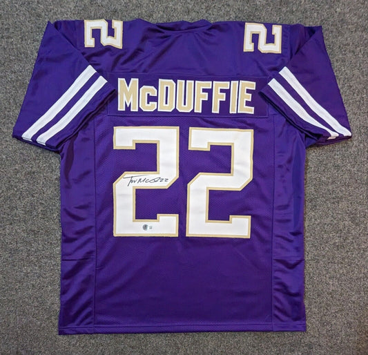 Washington Huskies Trent Mcduffie Autographed Signed Jersey Beckett Holo