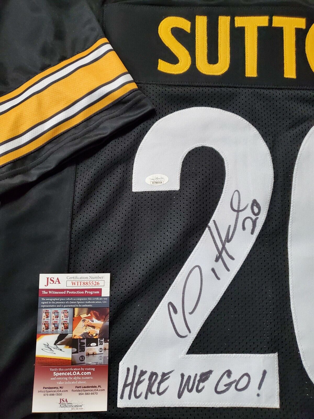 Pittsburgh Steelers Cam Sutton Autographed Signed Inscribed Jersey Jsa  Coa