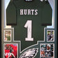 Framed Philadelphia Eagles Jalen Hurts Autographed Signed #1 Jersey Jsa Coa