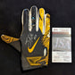 Pittsburgh Steelers Joey Porter Jr & Sr Signed Pair Of Gloves Jsa Coa