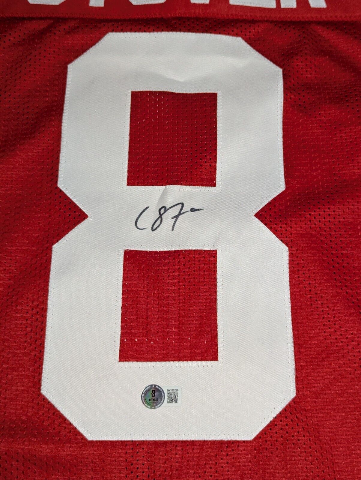 Ohio State Buckeyes Cade Stover Autographed Signed Jersey Beckett Holo