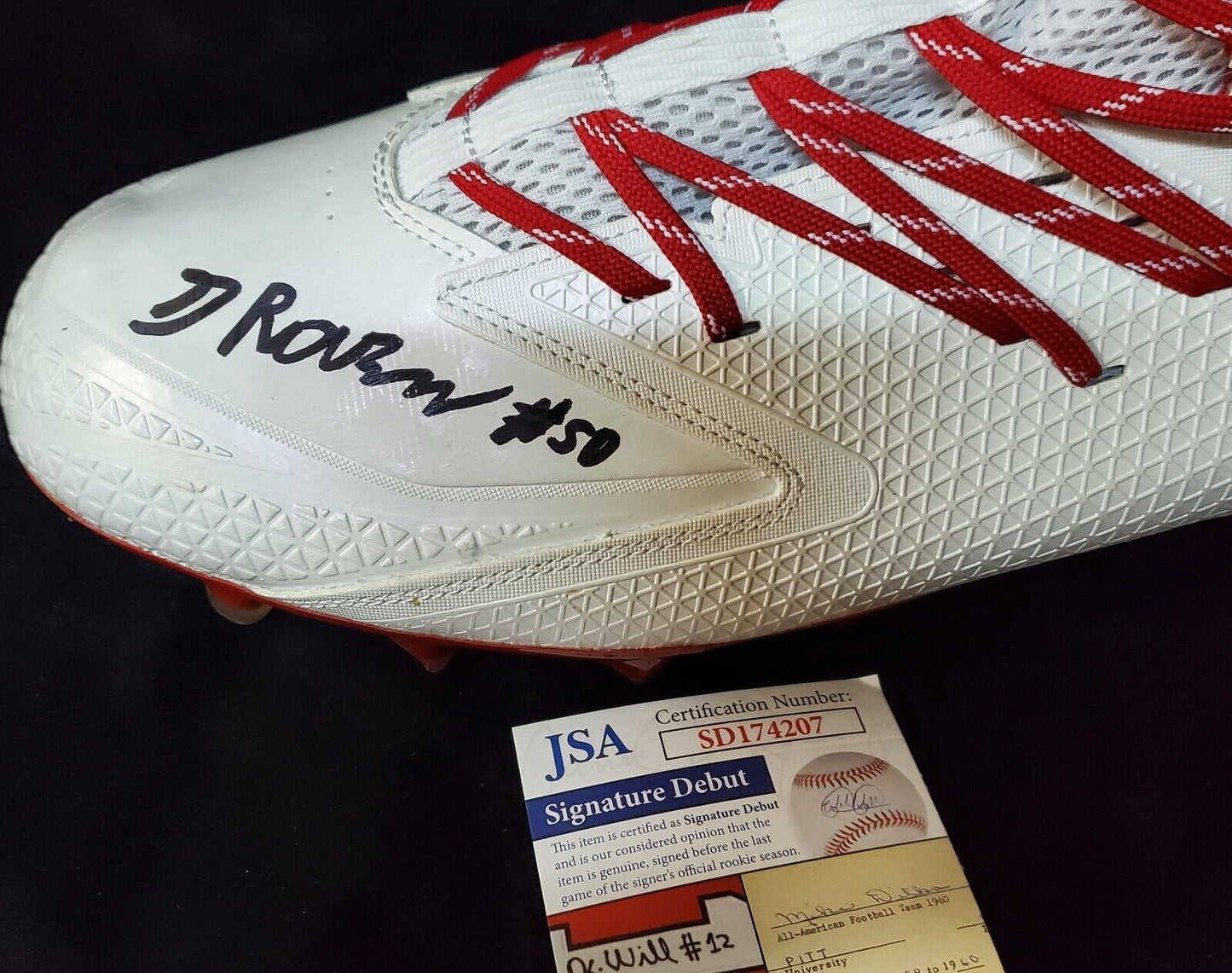 Buffalo Bills Greg Rousseau Autographed Signed Cleat Jsa Coa