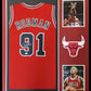 MVP Authentics Framed Chicago Bulls Dennis Rodman Autographed Signed Jersey Jsa Coa 445.50 sports jersey framing , jersey framing