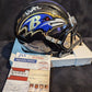 Baltimore Ravens Nate Wiggins Autographed Speed Mini Helmet Jsa Coa