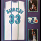 MVP Authentics Framed Charlotte Hornets Alonzo Mourning Signed Jersey Jsa Coa 540 sports jersey framing , jersey framing