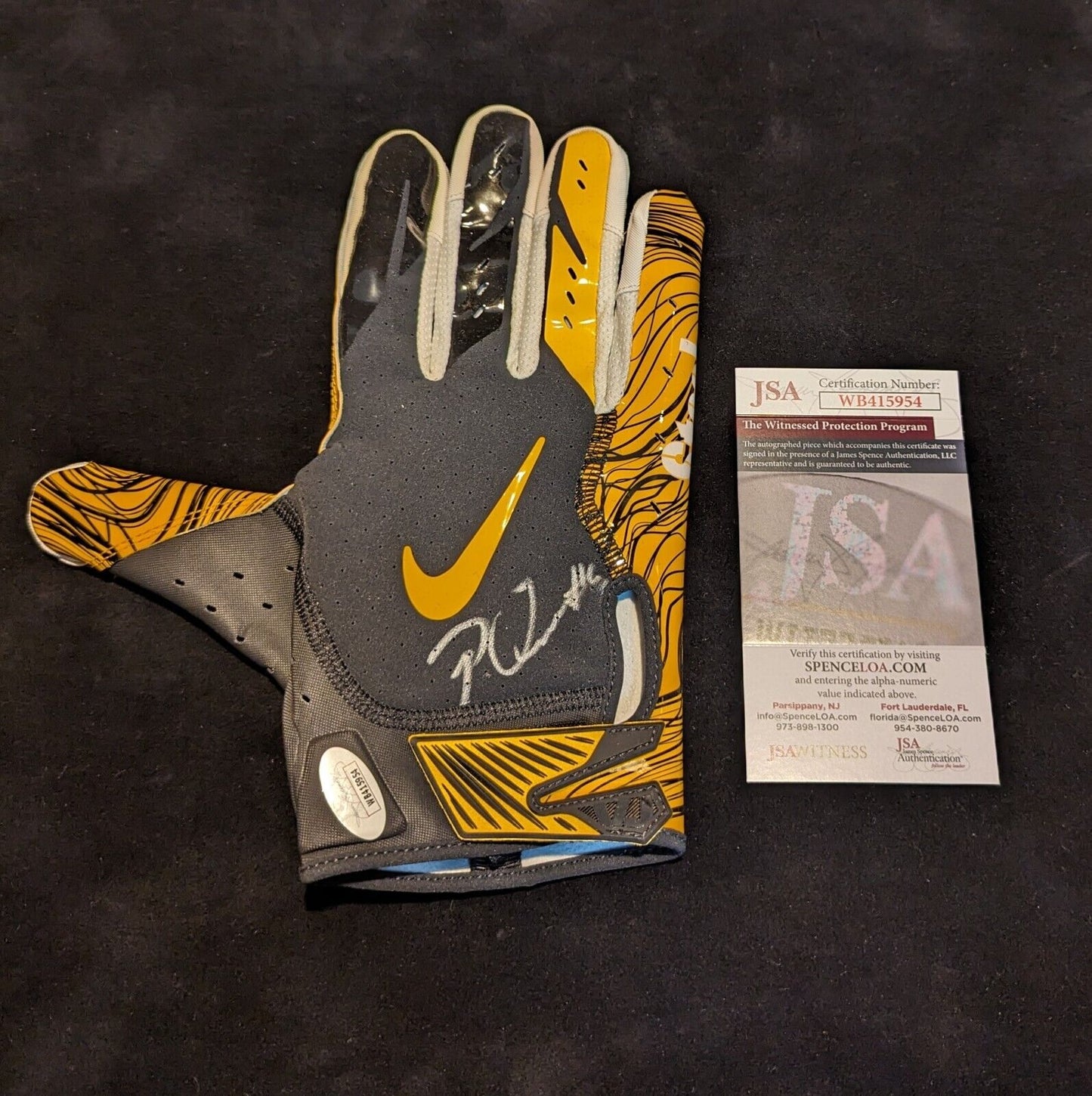 Pittsburgh Steelers Patrick Queen Signed Glove Jsa Coa