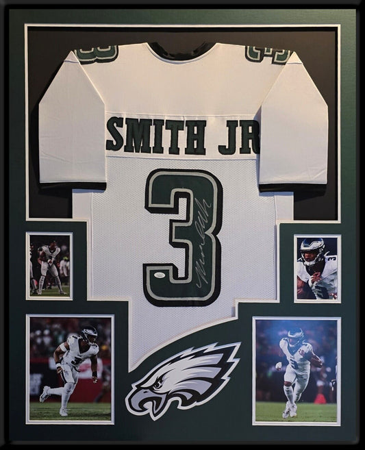 Framed Philadelphia Eagles Nolan Smith Jr Autographed Signed Jersey Jsa Coa