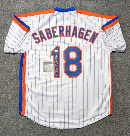 Lot Detail - 1993 Bret Saberhagen New York Mets Game-Used & Autographed  Road Jersey (JSA)