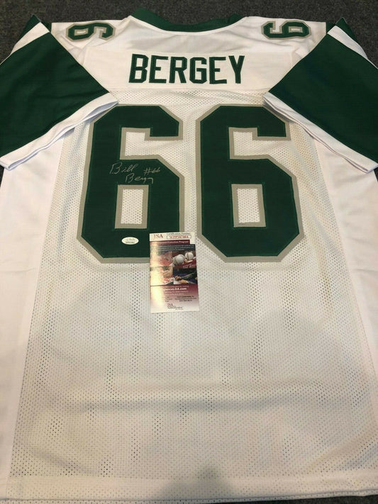 MVP Authentics Philadelphia Eagles Bill Bergey Autographed Signed Jersey Jsa  Coa 135 sports jersey framing , jersey framing