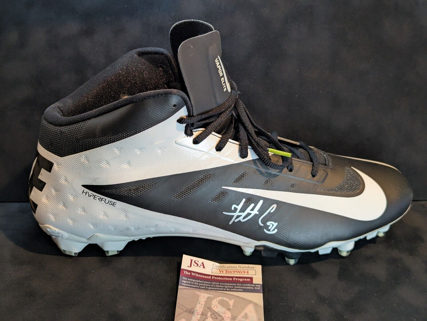 Philadelphia Eagles Fletcher Cox Autographed Signed Cleat Jsa Coa