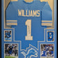 Framed Detroit Lions Jameson Williams Autographed Signed #1 Jersey Jsa Coa