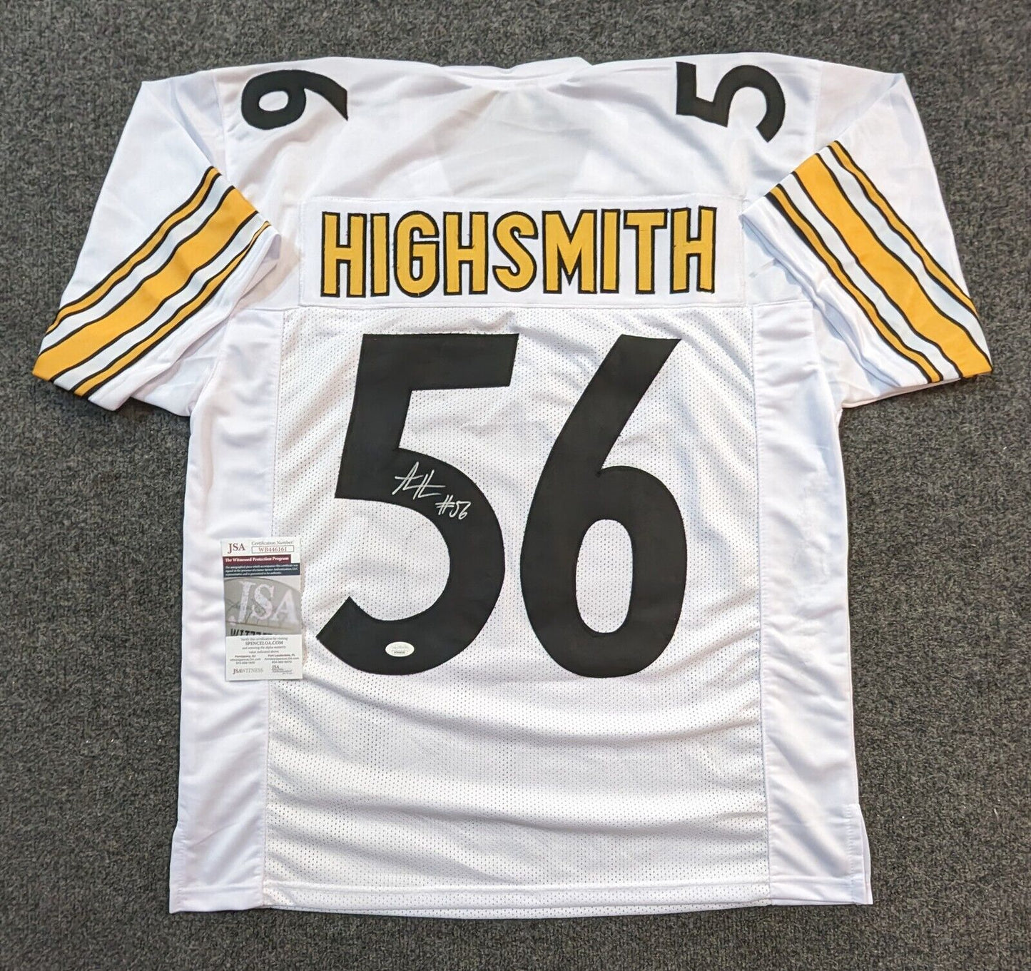 Pittsburgh Steelers Alex Highsmith Autographed Signed Jersey Jsa Coa