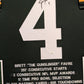 Suede Framed Green Bay Packers Brett Favre Autographed Signed Stat Jersey Jsa