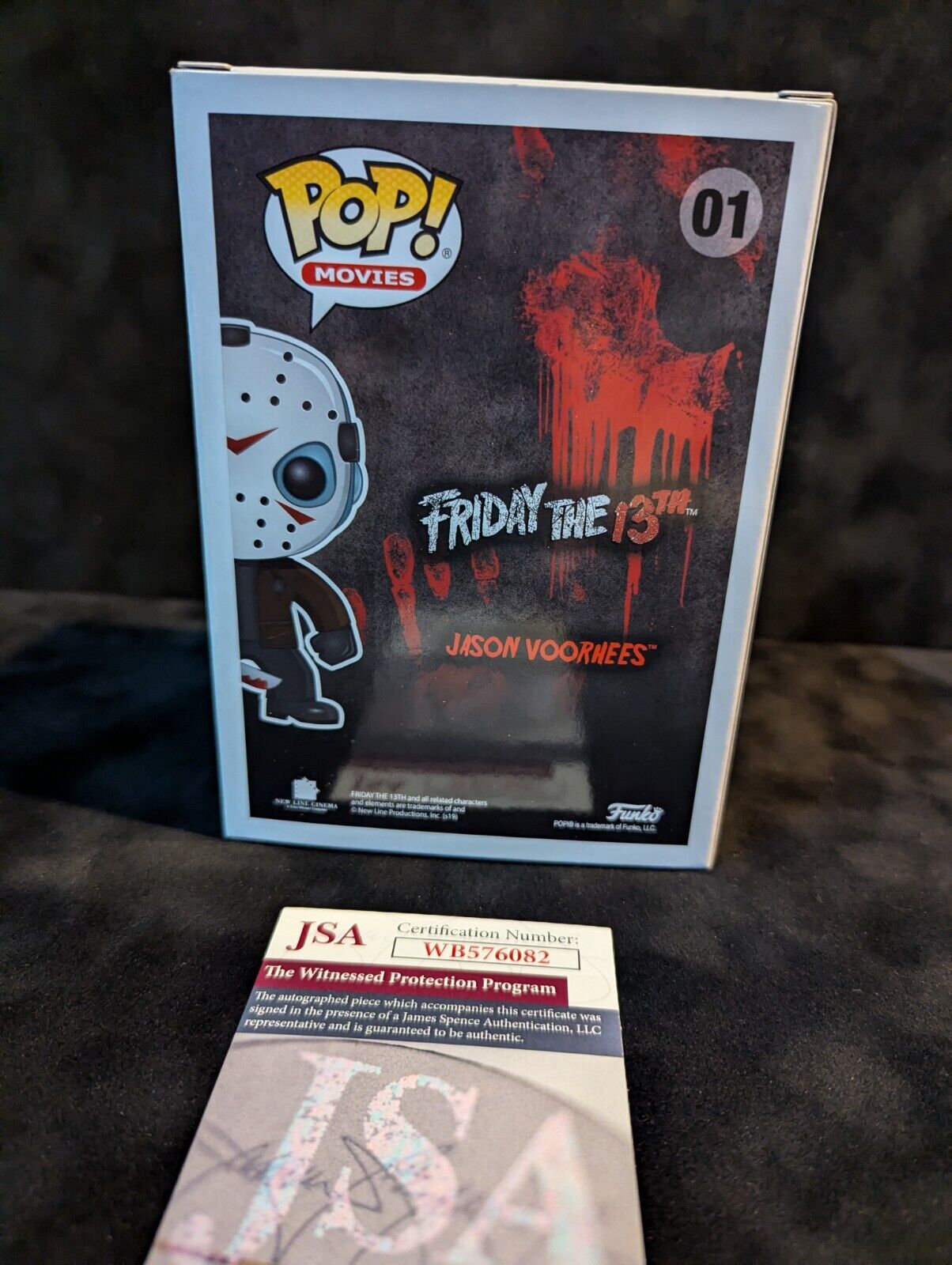 Ari Lehman Signed Insc Friday The 13Th Jason Voorhees Funko Pop Jsa Coa