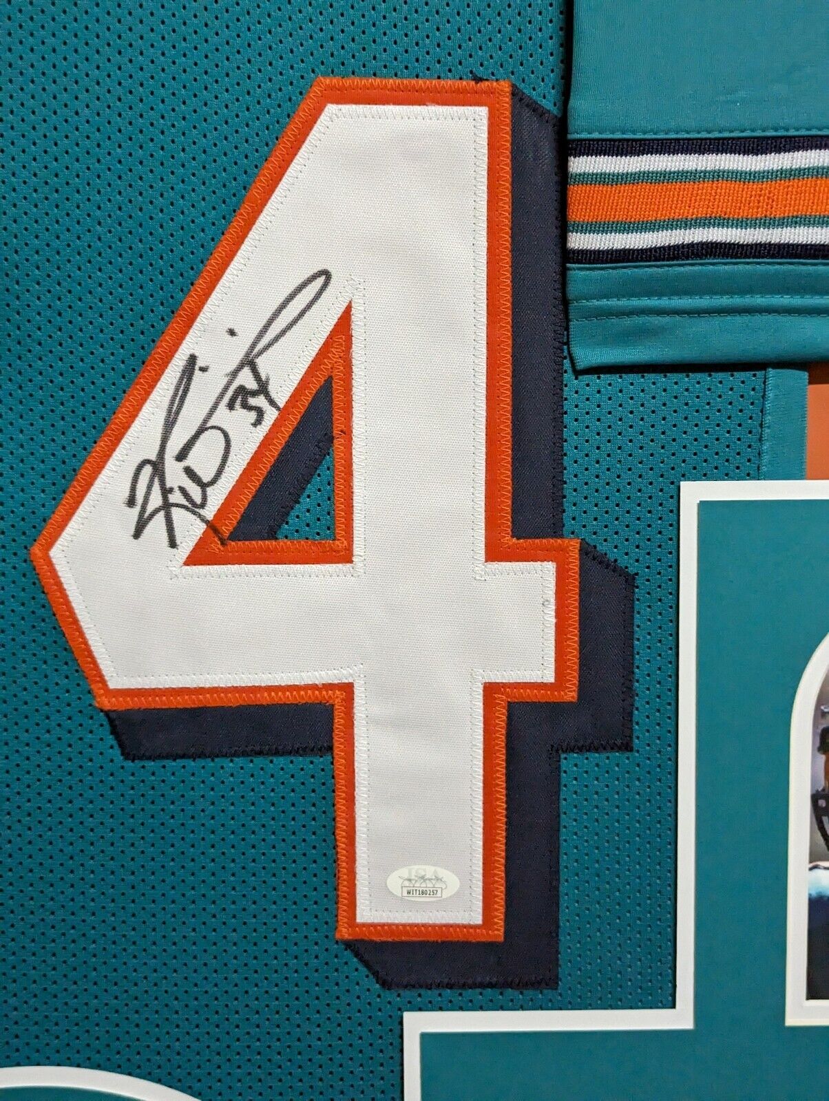 MVP Authentics Framed Miami Dolphins Ricky Williams Autographed Signed Jersey Jsa Coa 427.50 sports jersey framing , jersey framing