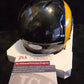 Los Angeles Rams Braden Fiske Autographed Throwback Speed Mini Helmet Jsa Coa