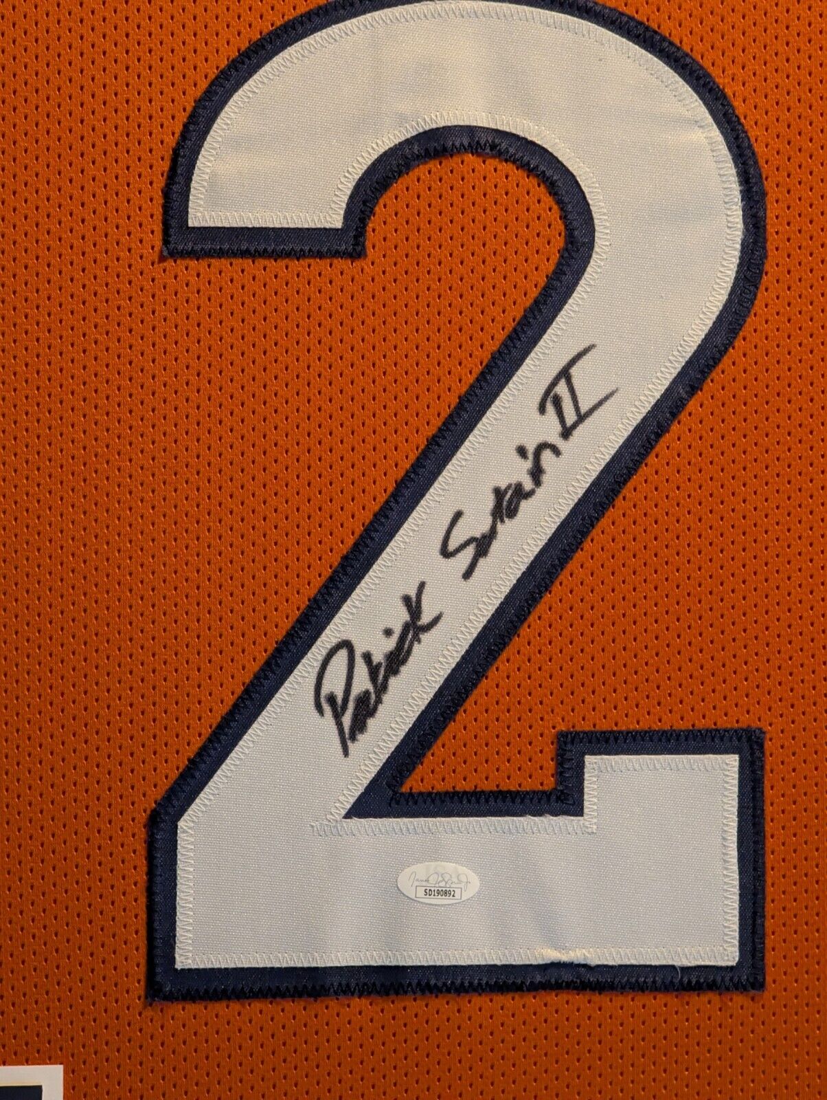 Framed Denver Broncos Pat Surtain Ii Autographed Signed Jersey Jsa Coa