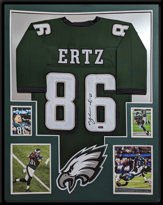 MVP Authentics Framed Philadelphia Eagles Zach Ertz Autographed Jersey Jsa Coa 450 sports jersey framing , jersey framing