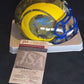 Los Angeles Rams Braden Fiske Autographed Camo Speed Mini Helmet Jsa Coa