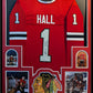 Framed Chicago Blackhawks Glenn Hall Autographed Inscribed Jersey Jsa Coa