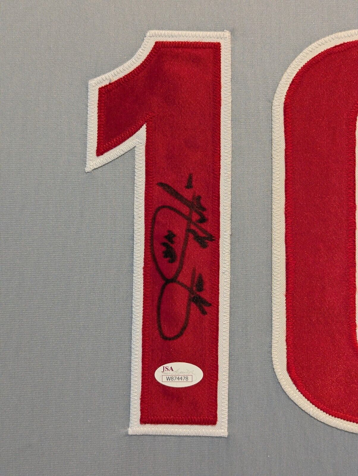 Framed Philadelphia Phillies Darren Daulton Autographed Signed Jersey Jsa Coa