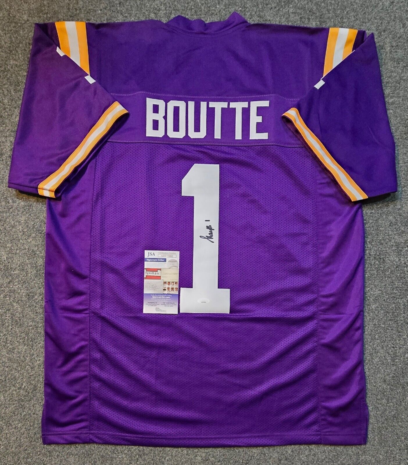 Lsu Tigers Kayshon Boutte Autographed Signed Jersey Jsa Coa