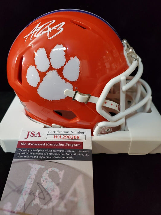 MVP Authentics Clemson Tigers Amari Rodgers Autographed Signed Speed Mini Helmet Jsa Coa 117 sports jersey framing , jersey framing