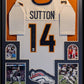 Framed Denver Broncos Courtland Sutton Autographed Signed Jersey Jsa Coa