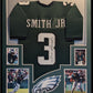 Framed Philadelphia Eagles Nolan Smith Jr Autographed Signed Jersey Jsa Coa