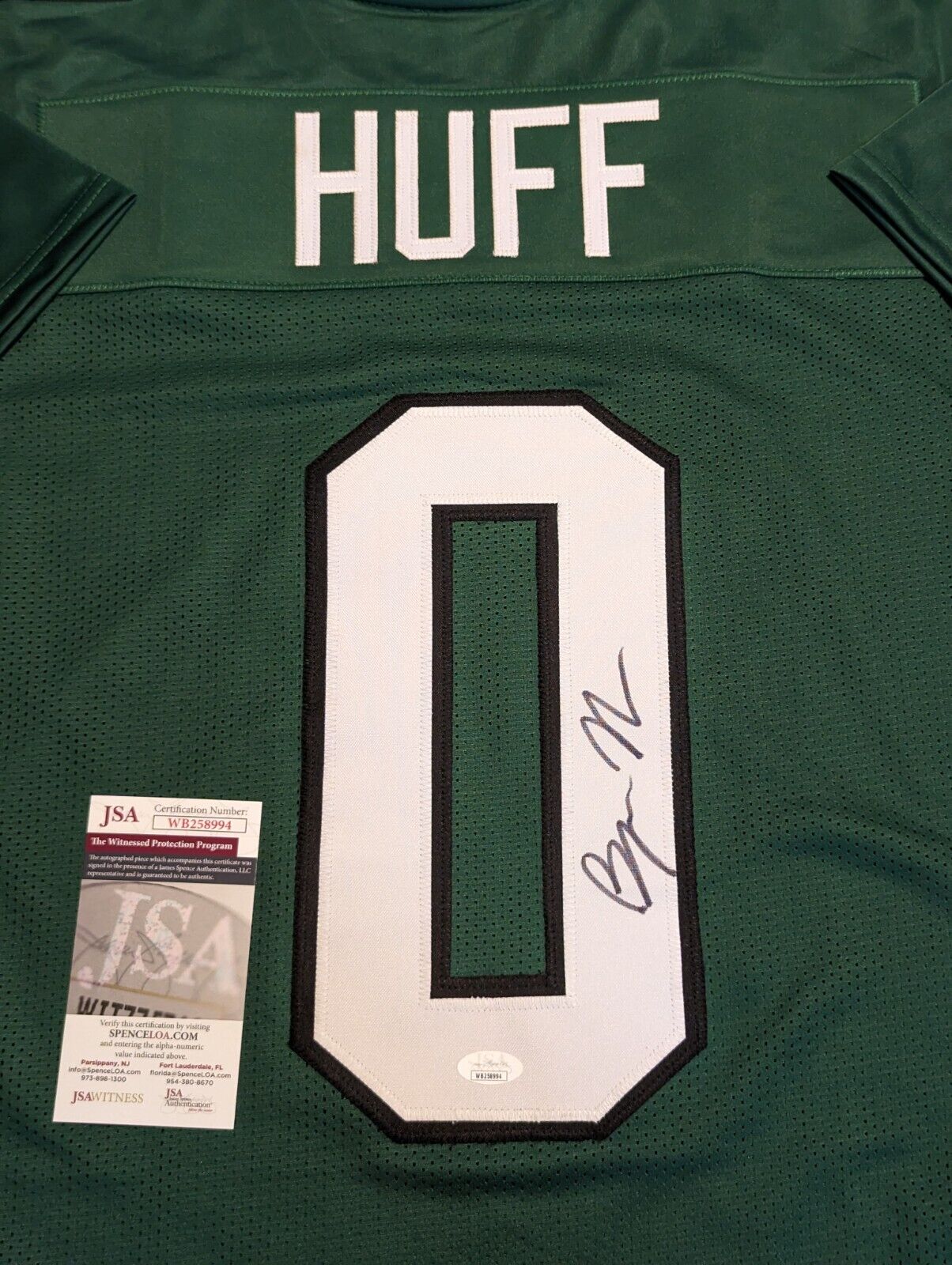 MVP Authentics Philadelphia Eagles Bryce Huff Autographed Signed Jersey Jsa Coa 121.50 sports jersey framing , jersey framing