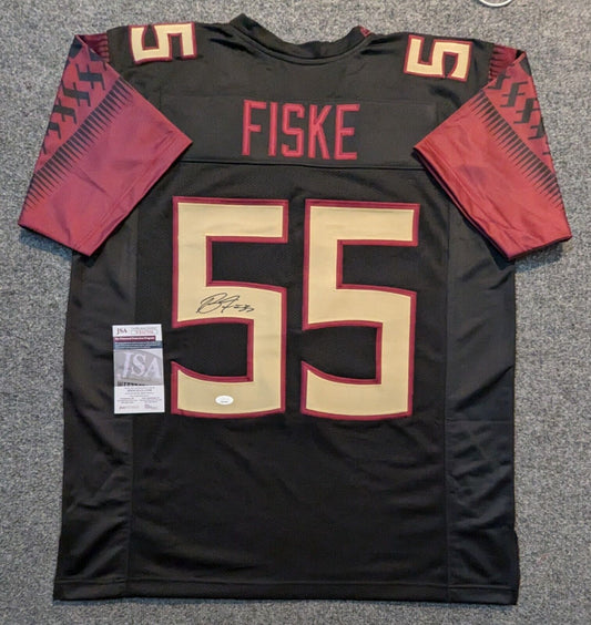 Florida State Seminoles Braden Fiske Autographed Signed Jersey Jsa Coa